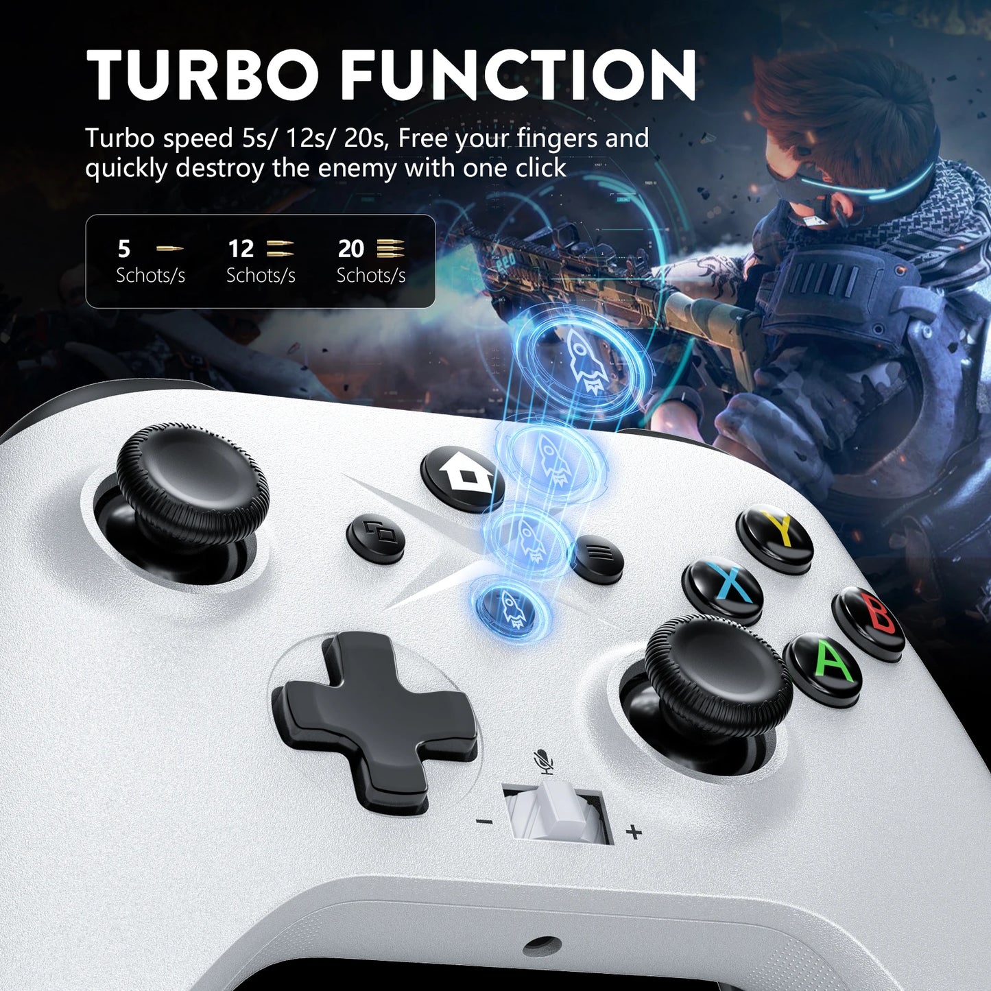 Game Controller For XBOX ONE ,XBOX SERIS S,X Gaming Joystick  2.4G Wireless Controllers Handle PC Control Windows 7/8/10 Gamepad