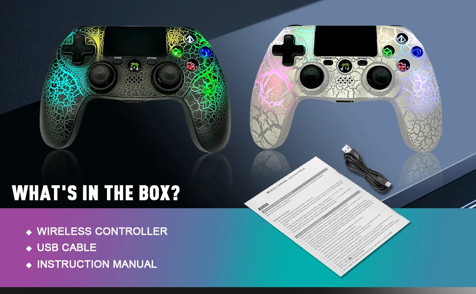 Controller For PS4 Command PS4 Pro Control For PS4 Slim/PS3 /Iphone/Ipad/iOS/Android/Pc Dual Vibration Wireless Joystick