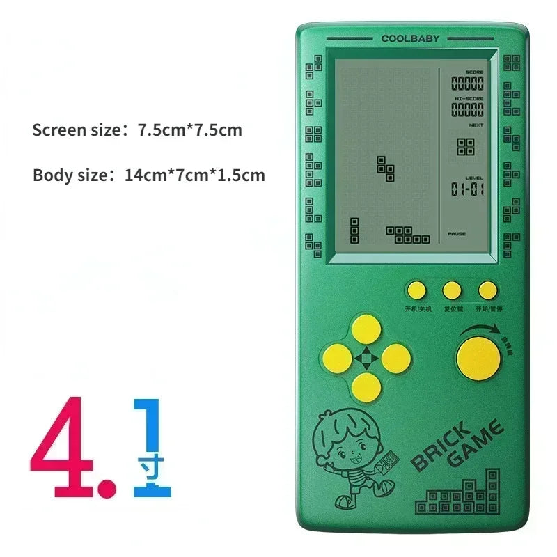 Portable Retro Gaming  Console 4.1 Inch Large Screen Children's Nostalgic Pocket Game Console Kids Game Toys