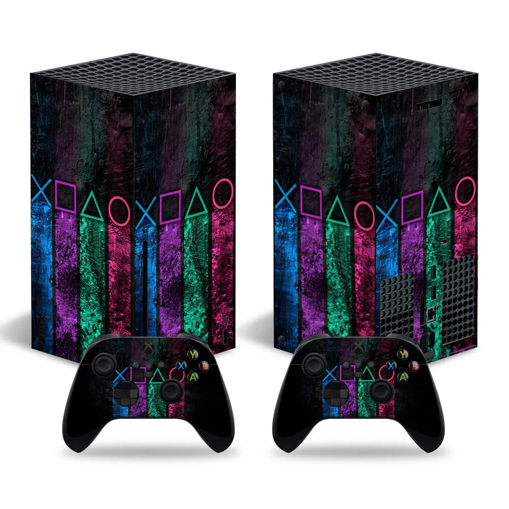 Sticker Cover for Xbox Series X Console Protective Cover Wrap for X box Series X Controller Protective Vinyl Decal