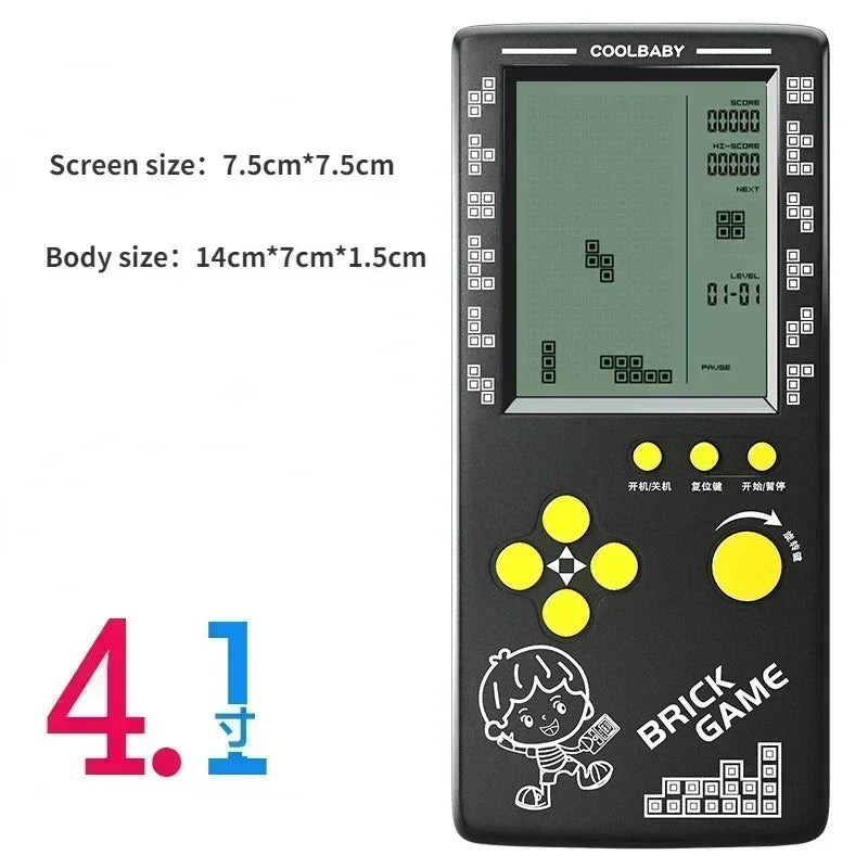 Portable Retro Gaming  Console 4.1 Inch Large Screen Children's Nostalgic Pocket Game Console Kids Game Toys