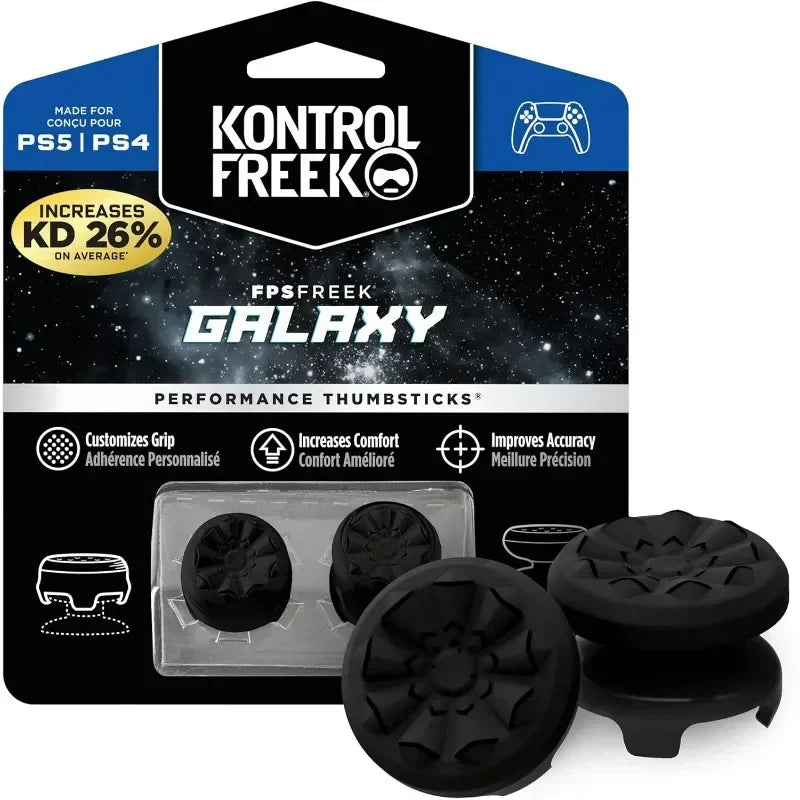 Freek Galaxy thumb grips with high performance for Playstation4 Playstation5 analog joystick controller in medium range shooting