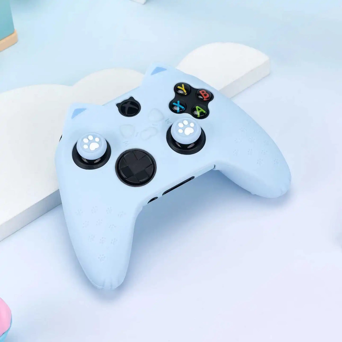 GeekShare Protective Case for Xbox Series X Controller Soft Silicone Cover Skin,Controller Skin+Customized Sticker+2*Thumb Grips