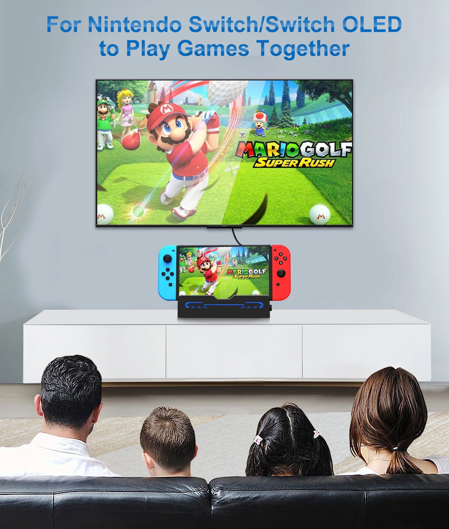 Switch Docking Station For Nintendo Switch OLED/Nintendo Switch Accessories,Portable TV Docking Station with 4K Adapter