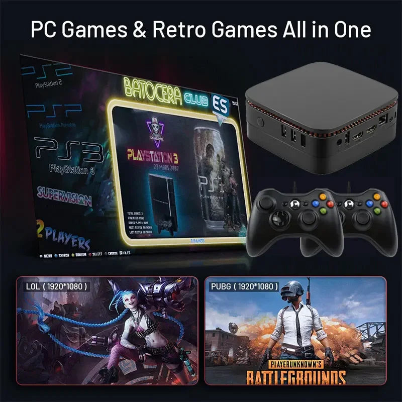 Ultimate Gaming Console - 99999+GAME 8G Windows 11 2TB System For PS2 PS3 WII SS GAMECUBE Sega Saturn Retro Intel Game Box