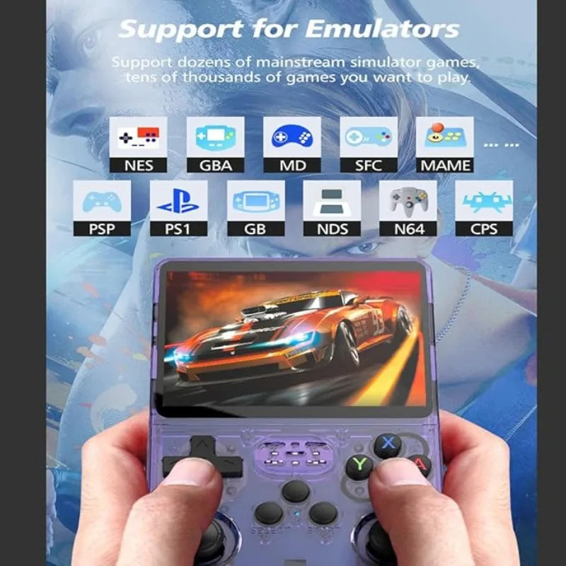 Retro Portable Gaming Console R36S, USB Handheld Game Player with 2 Emulators, Sound & Light Features,ABS Material, Non-Wireless