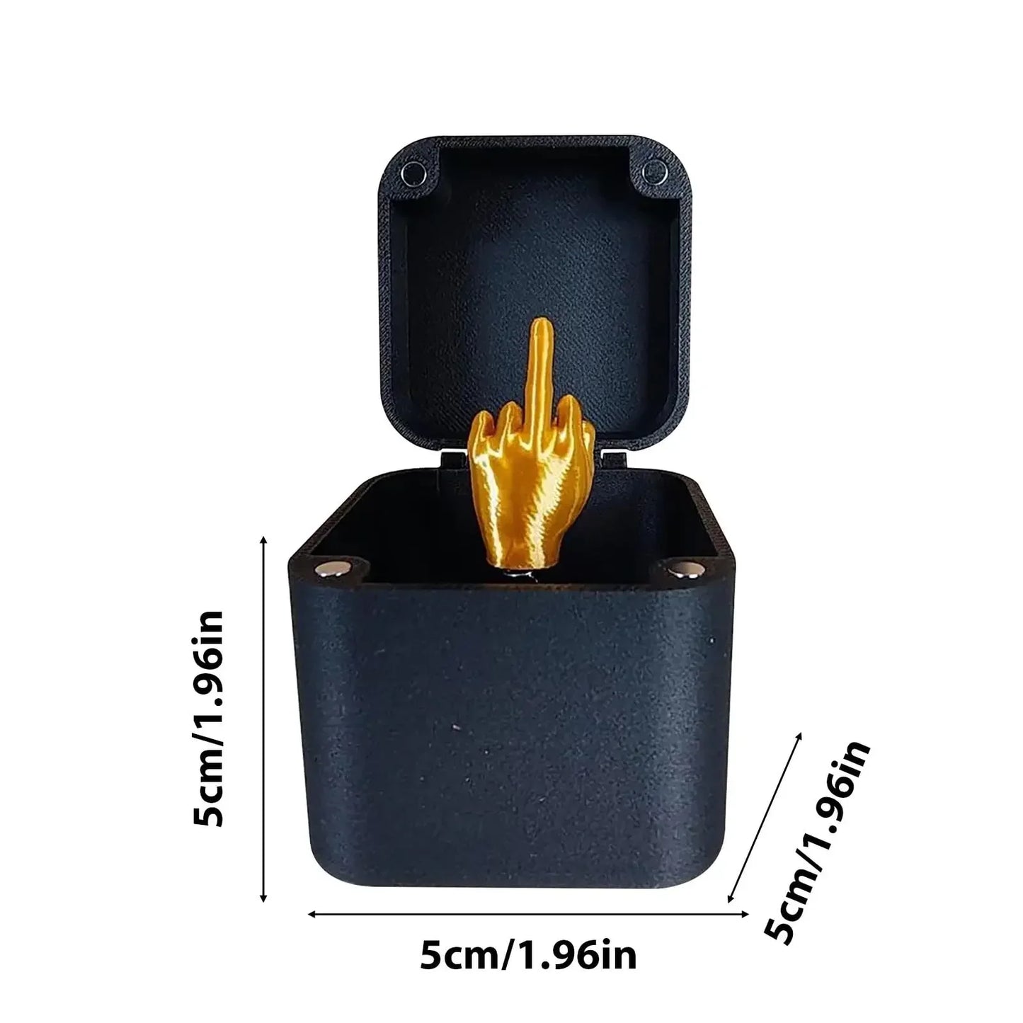 Desk Decoration Middle Finger in the Box Fun Gag Gifts Birthday Gift Toys Supplies Crafts Home Decoration Small Figurine