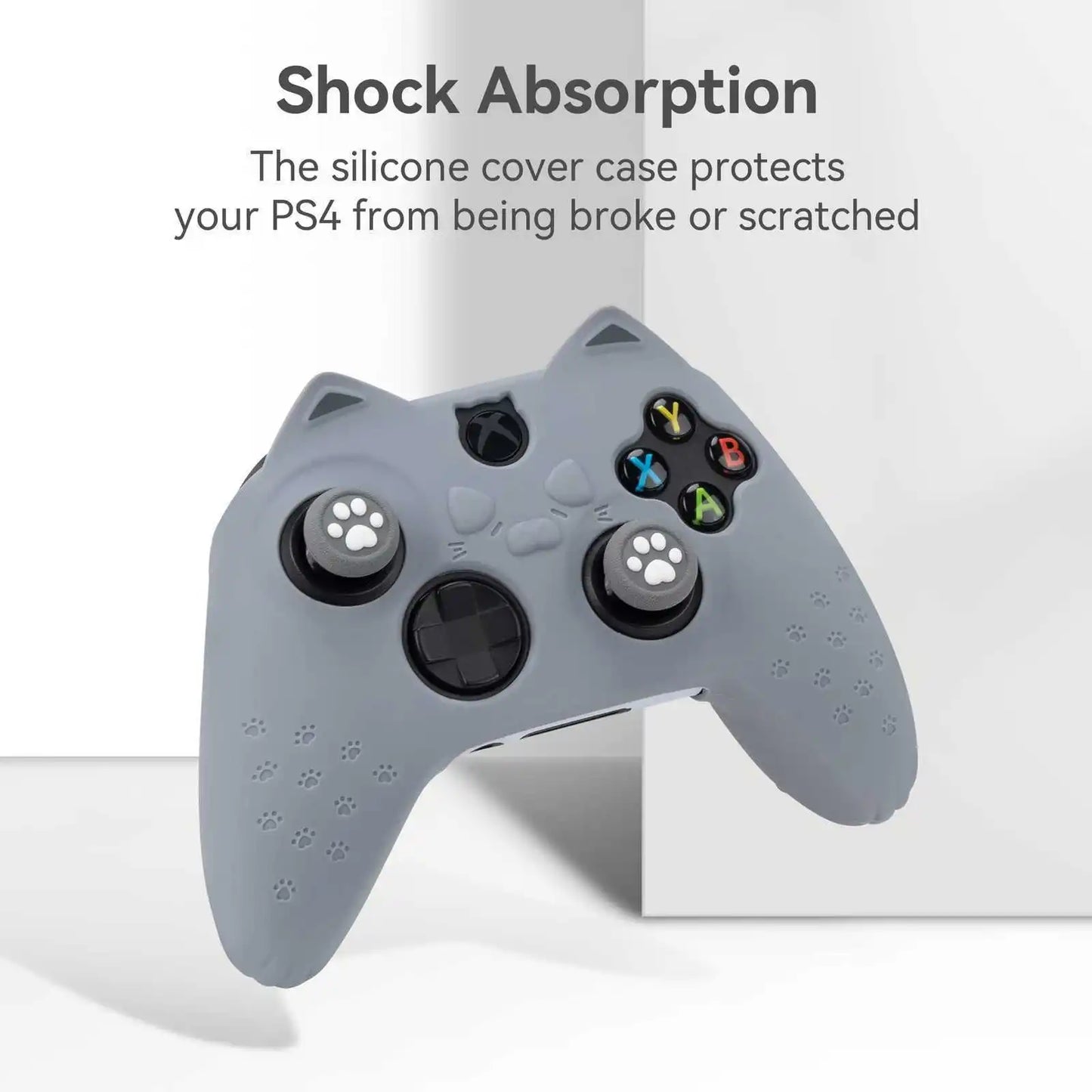 GeekShare Protective Case for Xbox Series X Controller Soft Silicone Cover Skin,Controller Skin+Customized Sticker+2*Thumb Grips