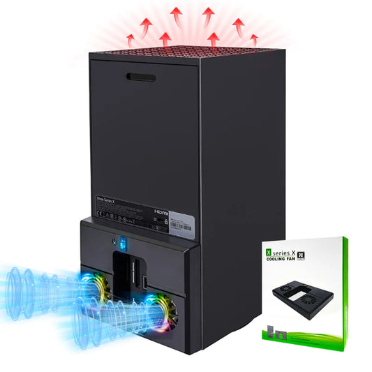 Cooling Fan for Xbox Series X Vertical Cooling Stand Cooling System with Colorful RGB Lights &  USB Port for Xbox Series X