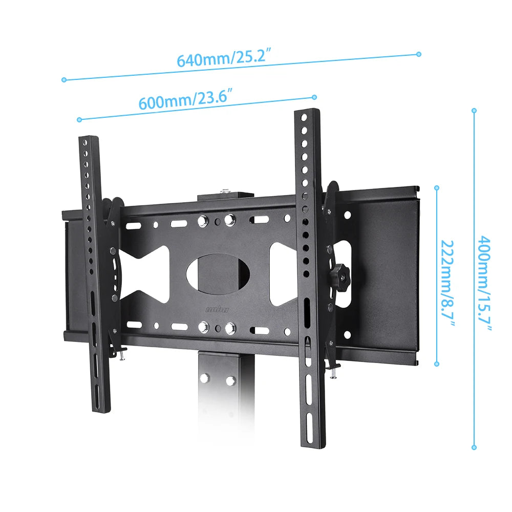 Floor TV Stand Mount Swivel Height Adjustable with Shelf HD Cable for 32- 65 Inch LCD LED Flat Screen TV up to 66 LBS