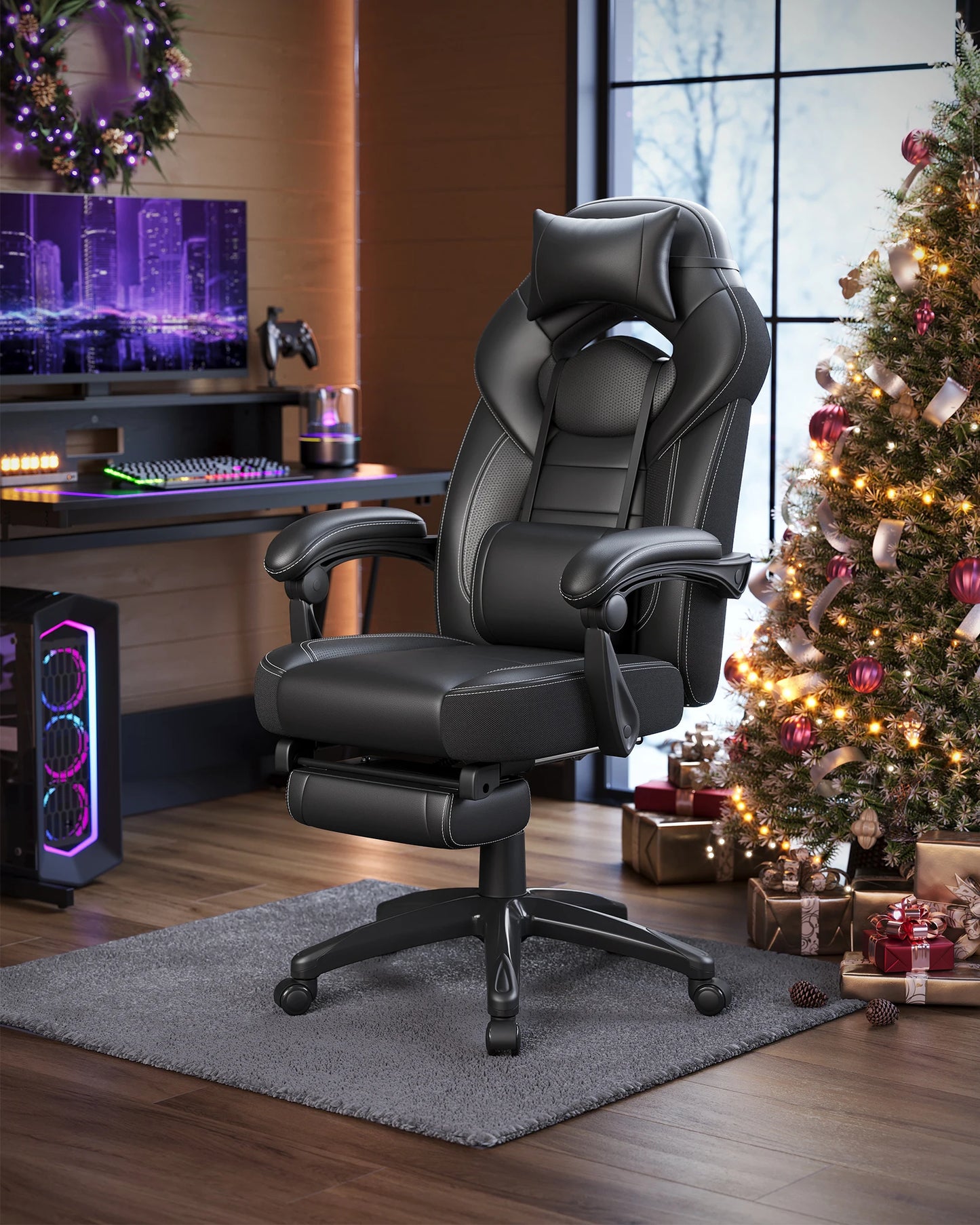 SONGMICS Home Office Height Adjustable Home Office Gaming chair Office Chair