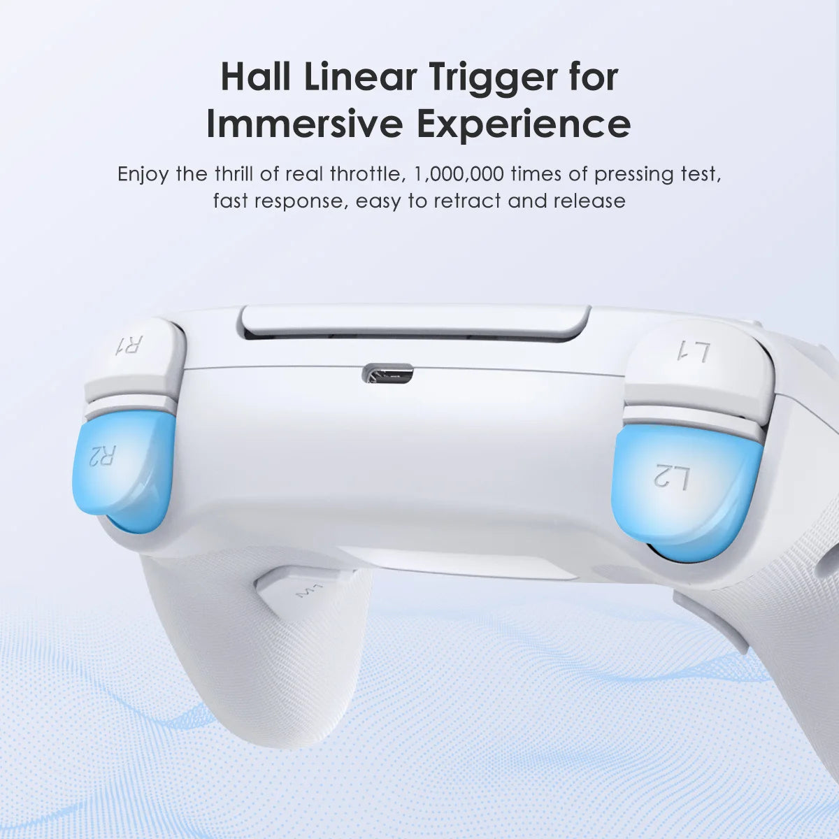 Playstation 5 Controller For Ps5/Ps5 Pro/Ps5 Slim With Hall Joystick Dual Vibration Wireless Bluetooth Gamepad Turbo Programming