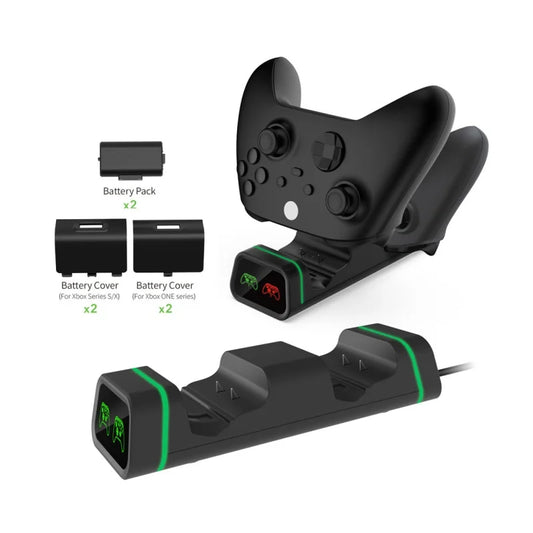 FOR XboxOne Console Dual Wireless Controller with Charging Dock Compatible with XboxSeries S X Controller Charger