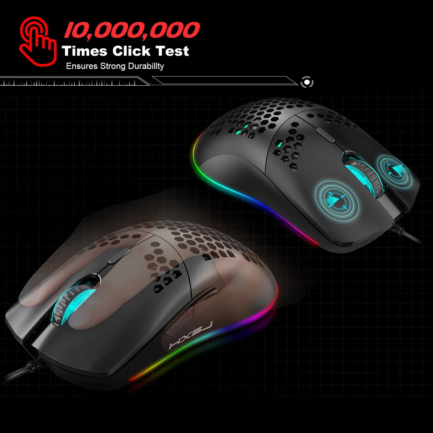 Gaming Keyboard And Mouse Combo,Mini Wired 61 Keyboard RGB Backlit 6400 CPI Mouse, Keyboard And Mouse Gaming For box PC Lapt