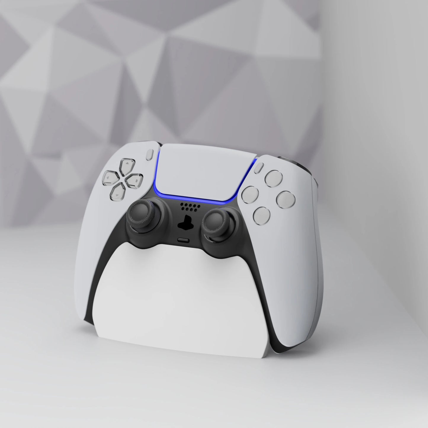 PlayVital Controller Display Stand for ps5, Gamepad Accessories Desk Holder with Rubber Pads for ps5 Controller - 4 Colors