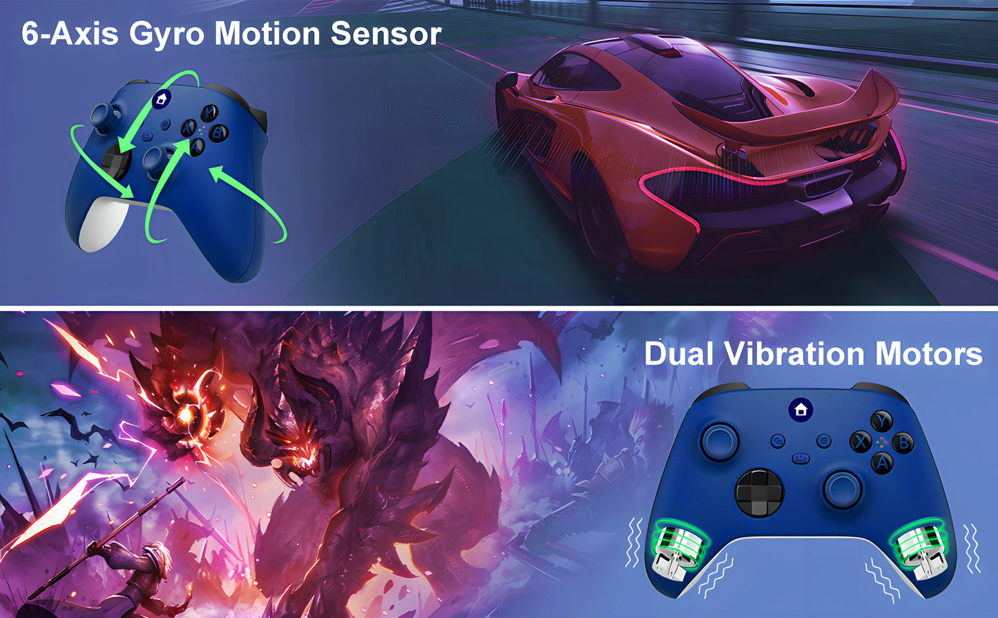 Xbox One Controller 2.4G Wireless Game Controller For Xbox one Series X/S With 2.4G Adapter Receiver For Windows PC Gamepad Gift