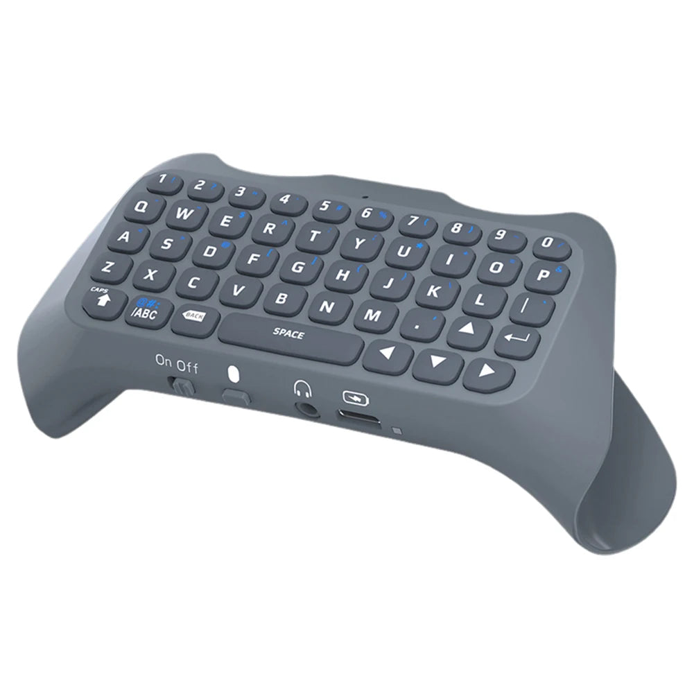 Wireless Controller Keyboard Bluetooth-Compatible 3.0 Controller Chat Pad 3.5mm Gaming Handle Keyboard for PS5 Gamepad