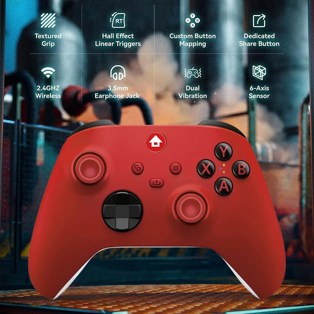 2.4G Wireless Game Controller For Xbox one Series X/S Console Joysticks With 2.4G Adapter Receiver For Windows PC Gamepad