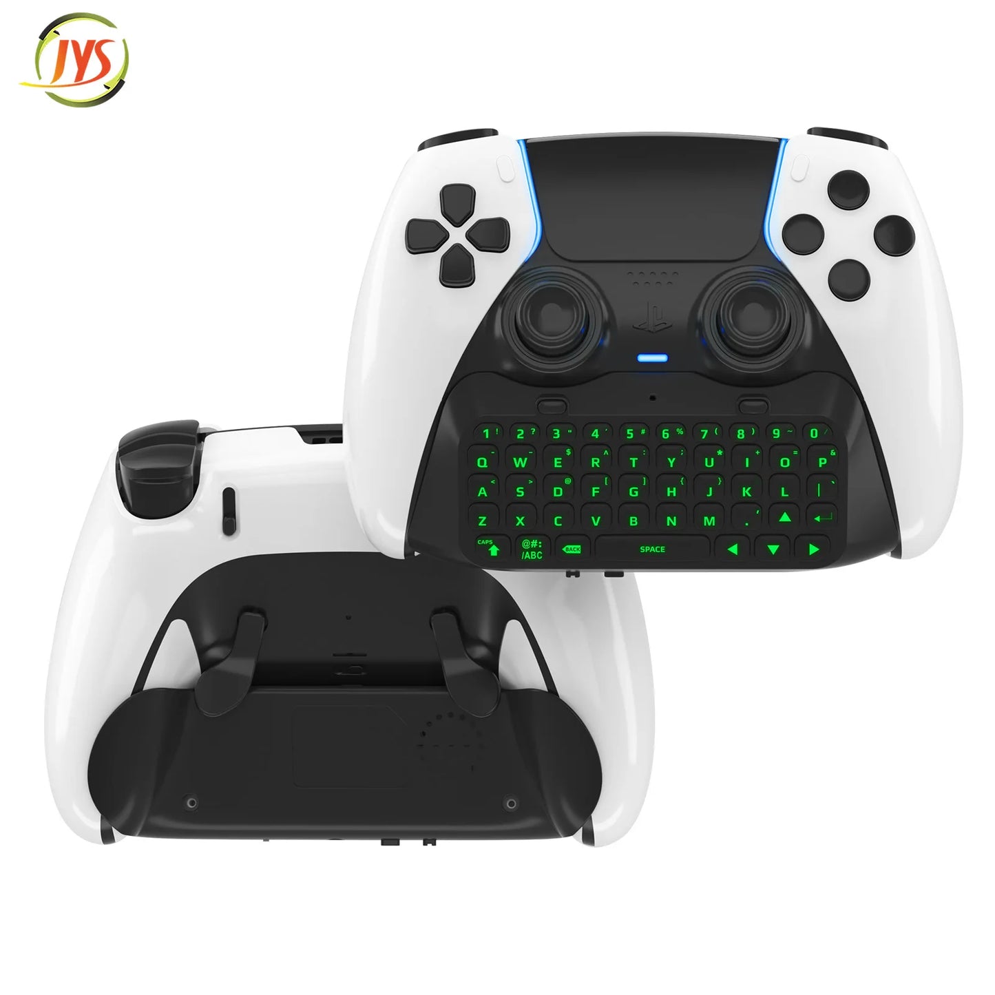 Controller Keyboard Bluetooth-Compatible Wireless Keyboard Green Backlight Built-in Speaker for PS5 Elite Handle