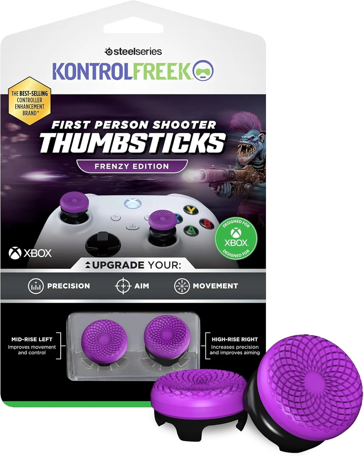 Freek Galaxy Performance Thumb Grip Caps Silicone Analog Stick Protect Non-Slip Cap Cover For Xbox one Series S/X Controller