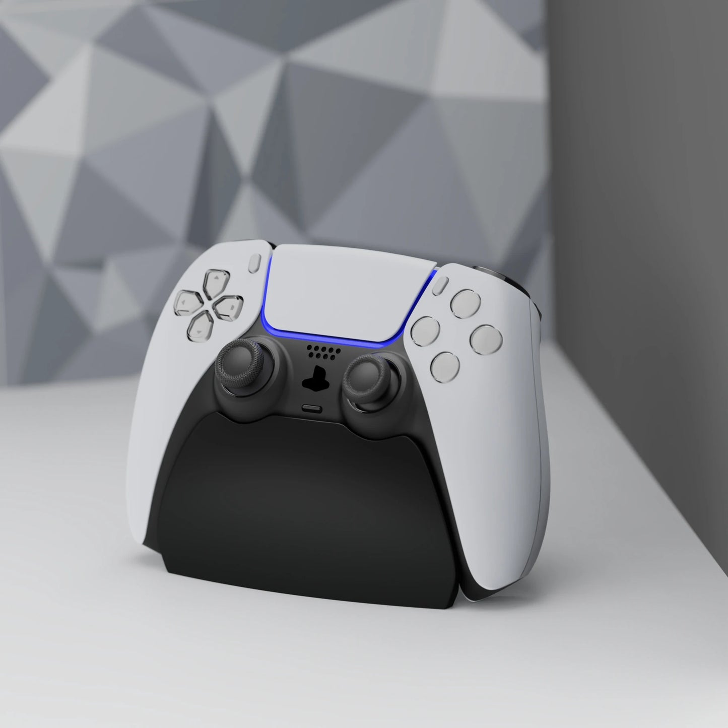 PlayVital Controller Display Stand for ps5, Gamepad Accessories Desk Holder with Rubber Pads for ps5 Controller - 4 Colors