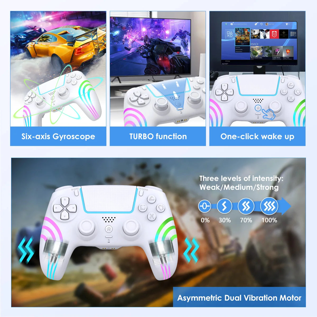 Playstation 5 Controller For Ps5/Ps5 Pro/Ps5 Slim With Hall Joystick Dual Vibration Wireless Bluetooth Gamepad Turbo Programming