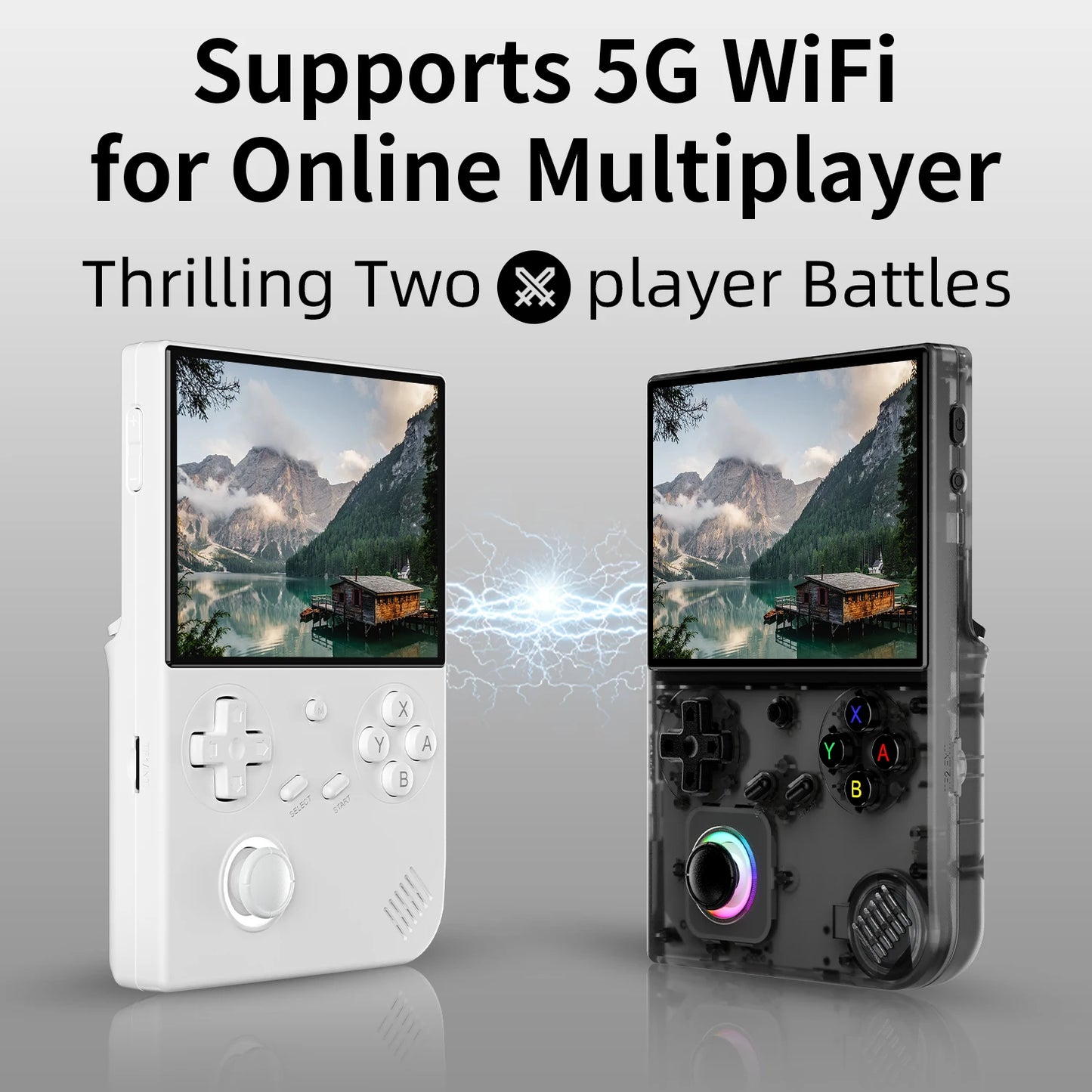 AMPOWN ANBERNIC RG40XX V Handheld Game Players 4.0''IPS Linux Video Retro Game Console Portable Gaming Console Spelcomputer Met