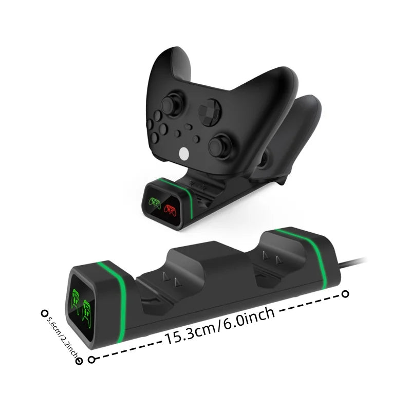 FOR XboxOne Console Dual Wireless Controller with Charging Dock Compatible with XboxSeries S X Controller Charger