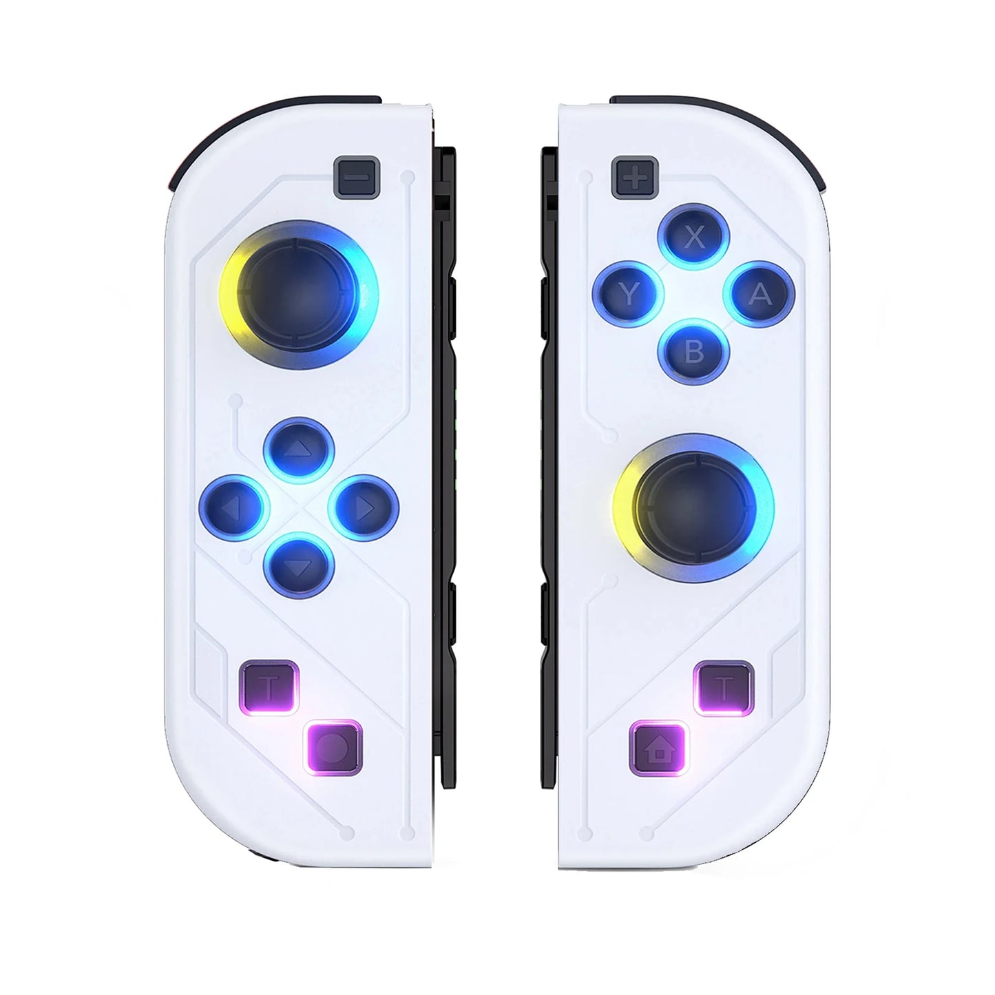 BT 5.2 Switch Joy Controller L/R RGB LED Joypad Gamepad For Nintend Switch/Oled/Lite Joystick with Dual Vibration 6-Axis Wake up