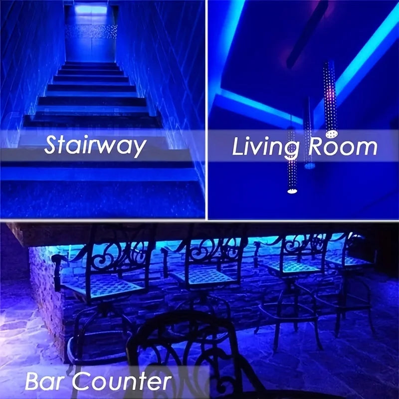 Blue 5V USB Charing Led Strip Lights For Smart TV Backlight For Gaming Room Decoration Home Bedroom Room Car Decor Lighting Lamp