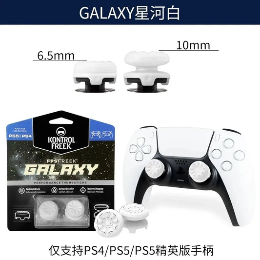 Freek Galaxy thumb grips with high performance for Playstation4 Playstation5 analog joystick controller in medium range shooting