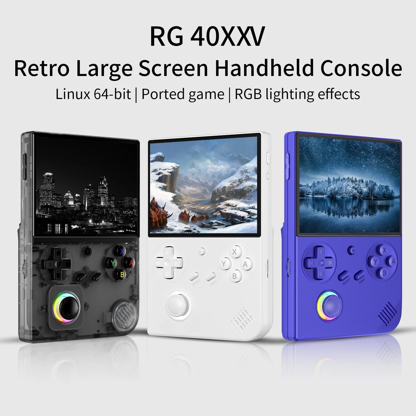 AMPOWN ANBERNIC RG40XX V Handheld Game Players 4.0''IPS Linux Video Retro Game Console Portable Gaming Console Spelcomputer Met