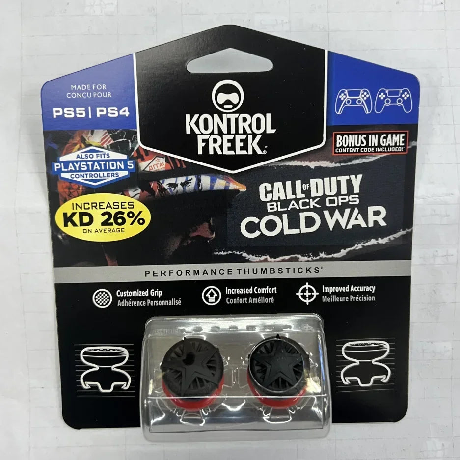 Freek Galaxy thumb grips with high performance for Playstation4 Playstation5 analog joystick controller in medium range shooting