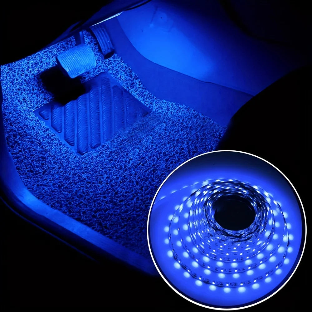 Blue 5V USB Charing Led Strip Lights For Smart TV Backlight For Gaming Room Decoration Home Bedroom Room Car Decor Lighting Lamp