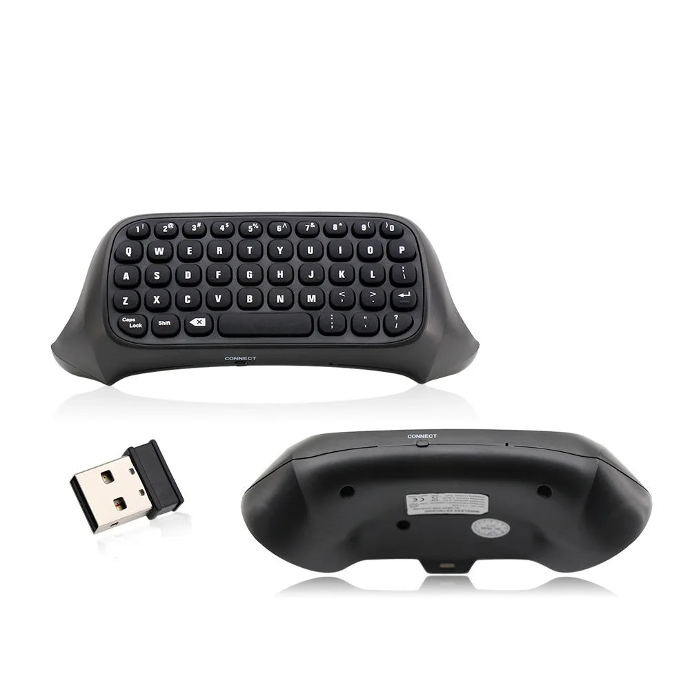 Controller Keyboard for Xbox Series X/S/One/One S Wireless Chatpad Gaming Keypad with USB Receiver With 3.5mm Audio Jack