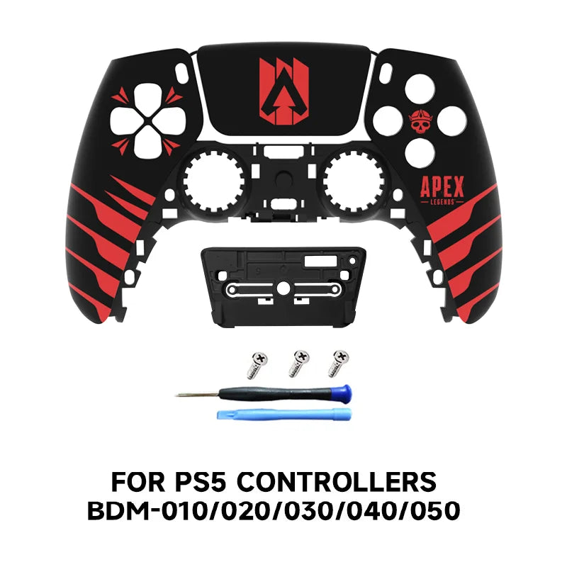 Redesigned and replaced front shell touchpad compatible with PS5 controller BDM-010, 020, 030, 040, 050-James、Jinx pattern