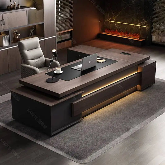Organization European Office Desk Study Computer Ergonomic Office Desk Corner Standing Escritorio Esquinero Modern Furniture