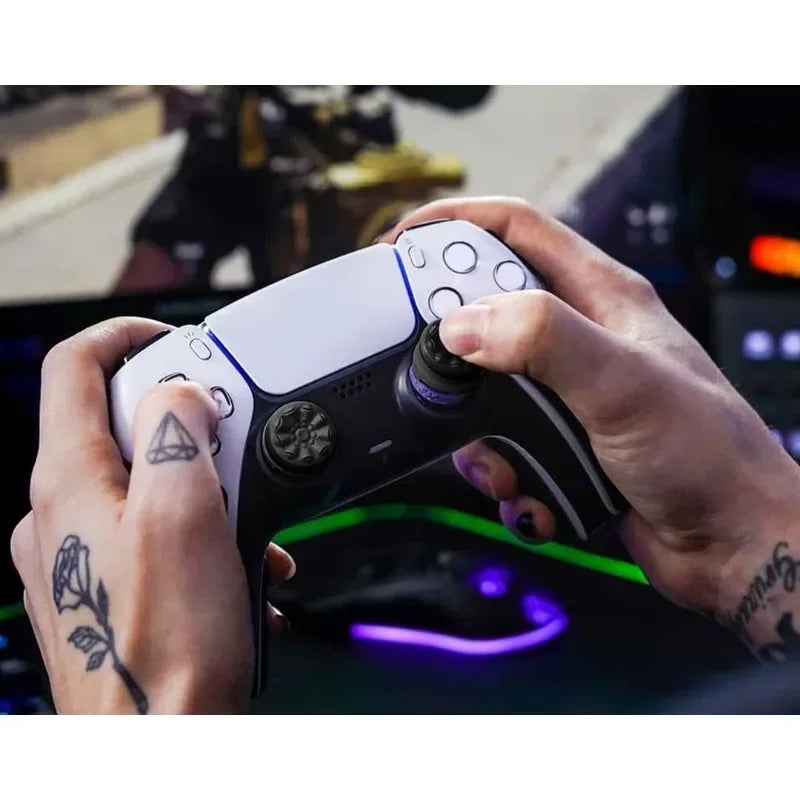 Freek Galaxy thumb grips with high performance for Playstation4 Playstation5 analog joystick controller in medium range shooting