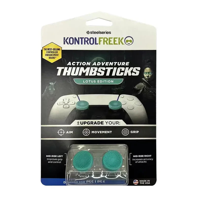 Freek Galaxy thumb grips with high performance for Playstation4 Playstation5 analog joystick controller in medium range shooting
