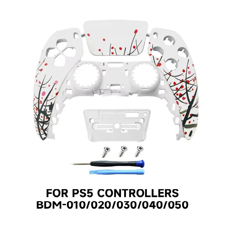 Redesigned and replaced front shell touchpad compatible with PS5 controller BDM-010, 020, 030, 040, 050-James、Jinx pattern