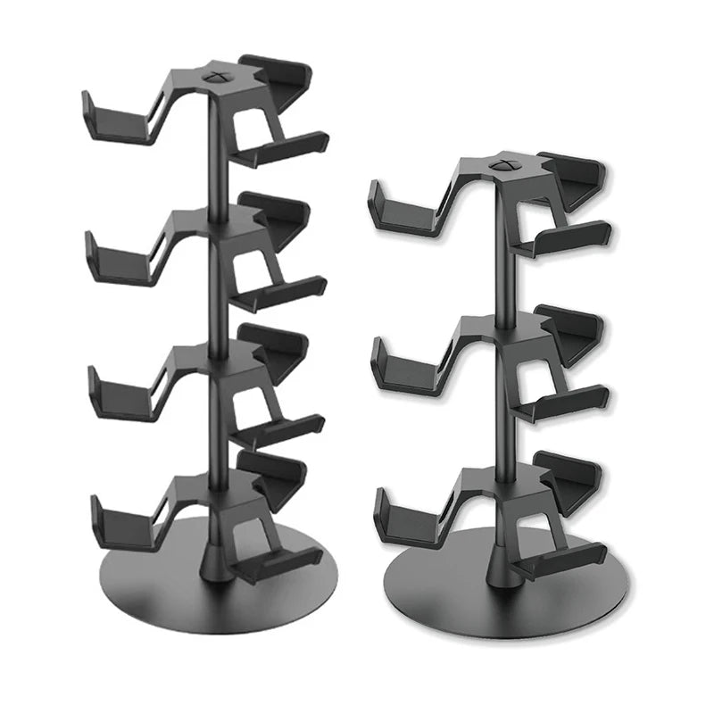 3-Tier Game Controller Stand, Holds 12 Controllers, Black Controller Organizer Compatible For PS5,4/One/Switch Pro