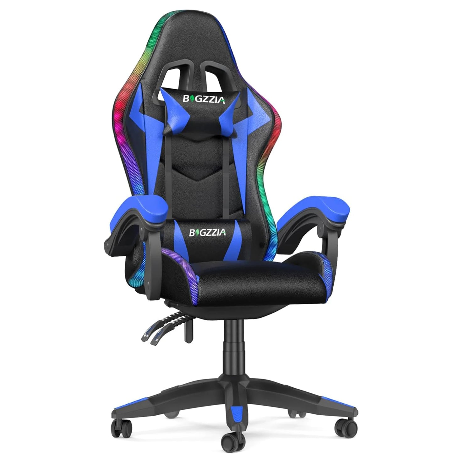 Gaming Chair with LED Gaming Chair Gamer Chairs RGB Light Lighting Computer Chair Height Adjustable Ergonomic Office Chair