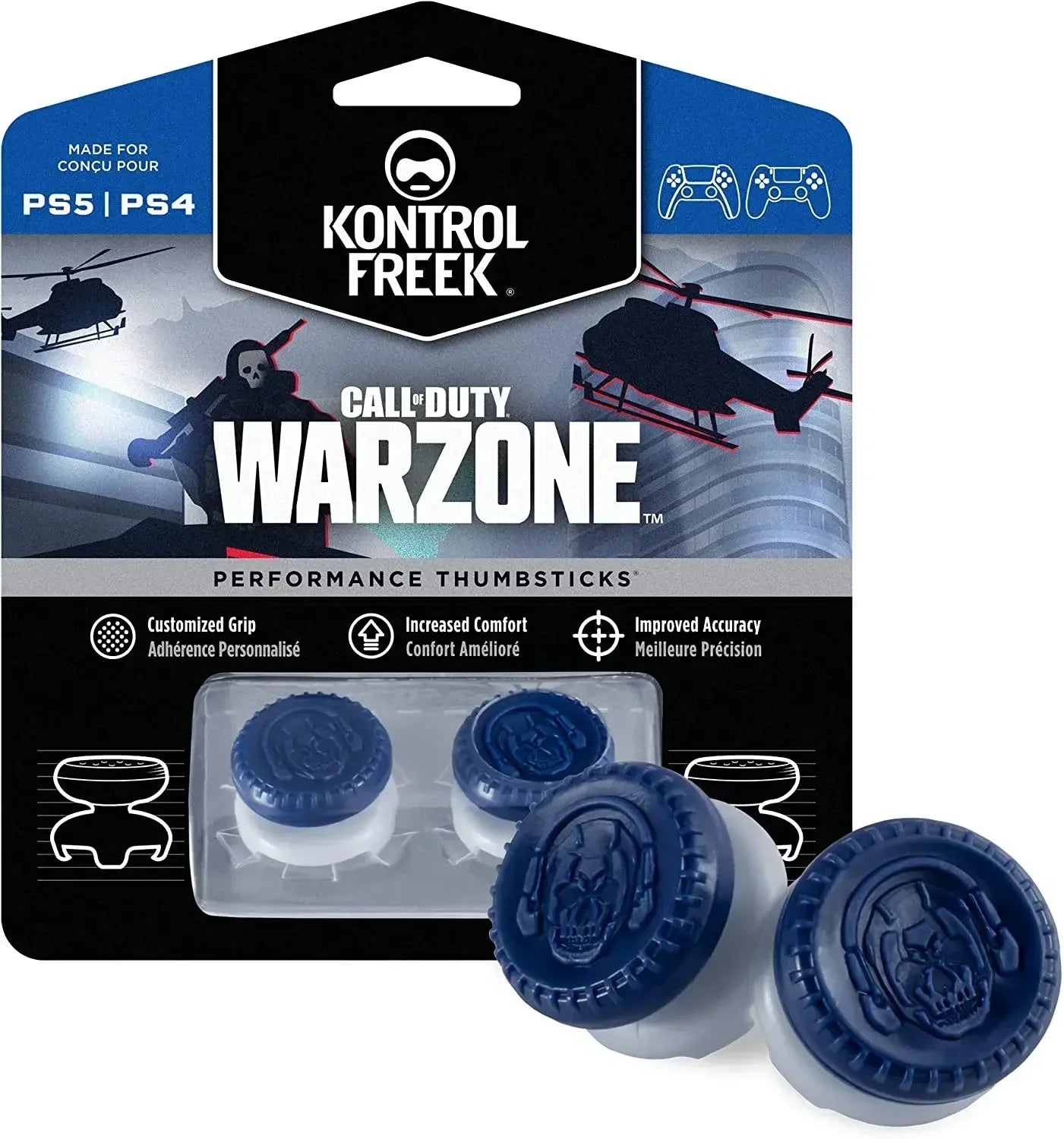 Freek Galaxy thumb grips with high performance for Playstation4 Playstation5 analog joystick controller in medium range shooting