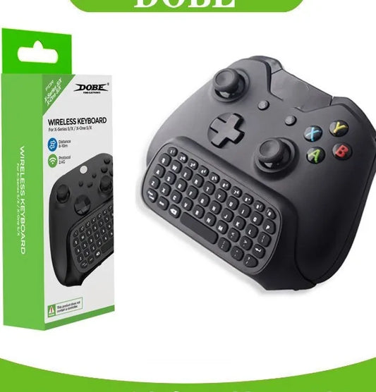 Controller Keyboard for Xbox Series X/S/One/One S Wireless Chatpad Gaming Keypad with USB Receiver With 3.5mm Audio Jack