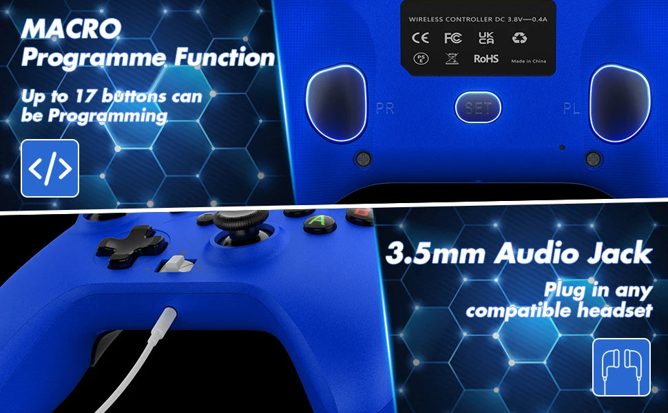 2.4g Wireless Controller For Xbox One ,Xbox Seris S ,Xbox Series X Pc Console Dual Vibra With Six Axis Gyroscope Game Gamepad