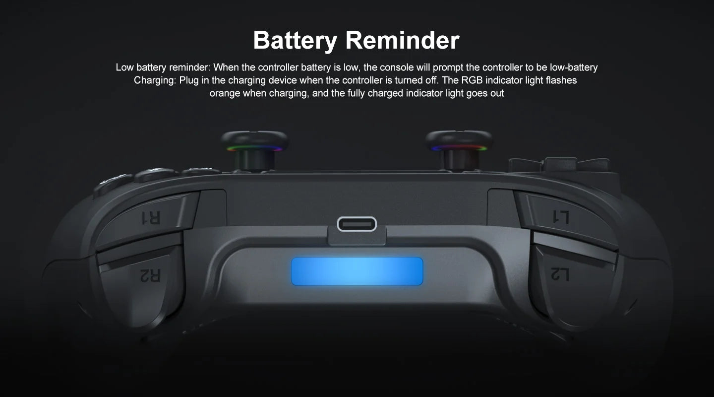 Wireless Game Controller For PS5 RGB Light Vibration Bluetooth Connection Gamepad For PlayStation 5 PS5 Slim Video Game Console