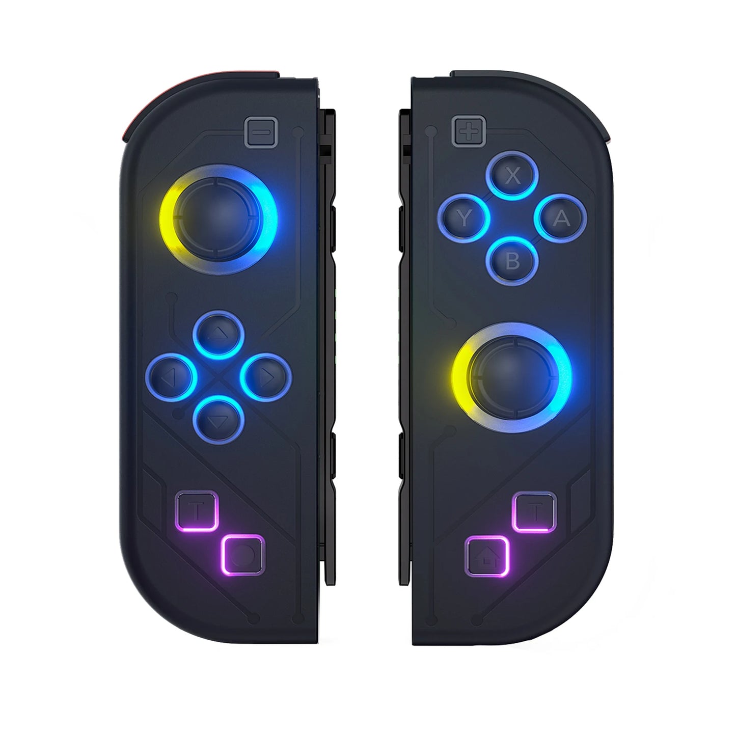 BT 5.2 Switch Joy Controller L/R RGB LED Joypad Gamepad For Nintend Switch/Oled/Lite Joystick with Dual Vibration 6-Axis Wake up