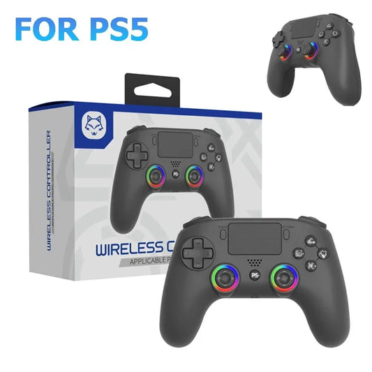 Wireless Game Controller For PS5 RGB Light Vibration Bluetooth Connection Gamepad For PlayStation 5 PS5 Slim Video Game Console