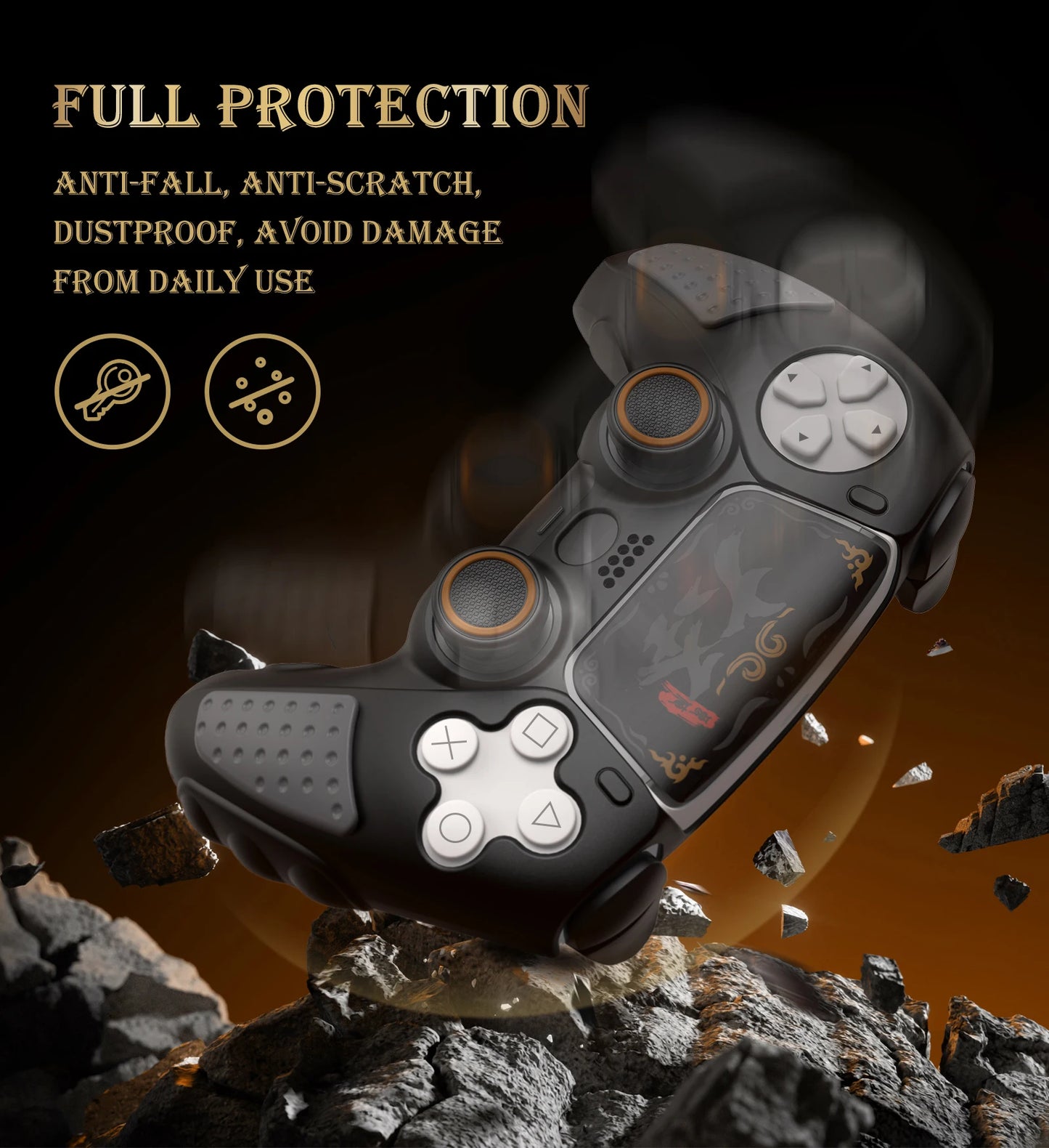 IINE SILICONE PROTECTIVE CASE SET for PS5 CONTROLLER