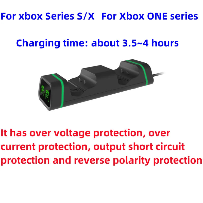 FOR XboxOne Console Dual Wireless Controller with Charging Dock Compatible with XboxSeries S X Controller Charger